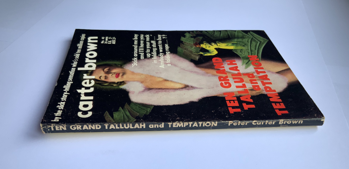 TEN GRAND TALLULAH AND TEMPTATION Australian crime pulp fiction book by Carter Brown 1957